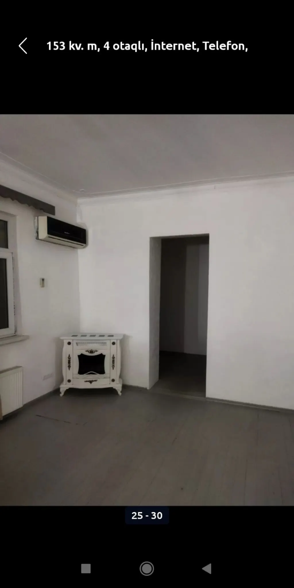 153 kv. m, 4 otaqlı, İnternet, Telefon, Qaz